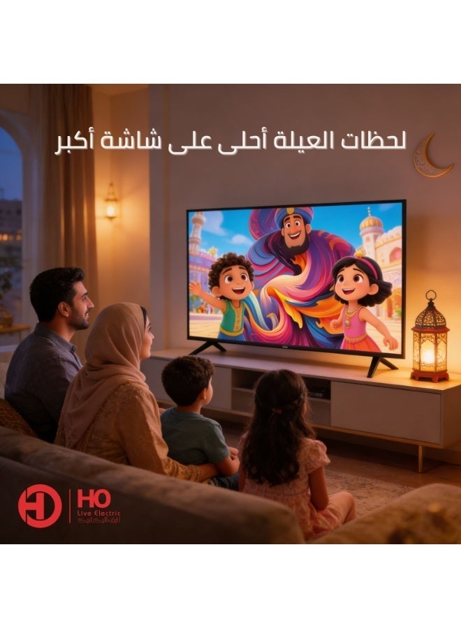 هوهو شاشة LED مقاس 39 بوصة HD بتقنية IPS مع 2 HDMI وVGA وAV - Image 2